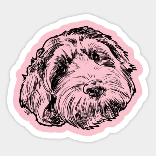 Labradoodle Sketch Sticker